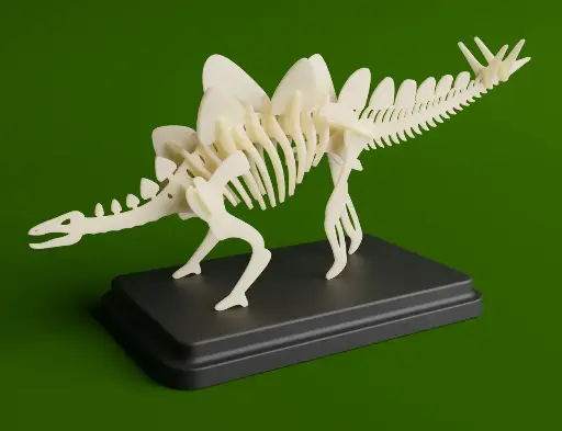 Stegosaurus skeleton kit card